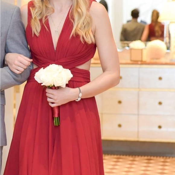 Gorgeous Burgundy Bridesmaids Dress, size M - Picture 2 of 11